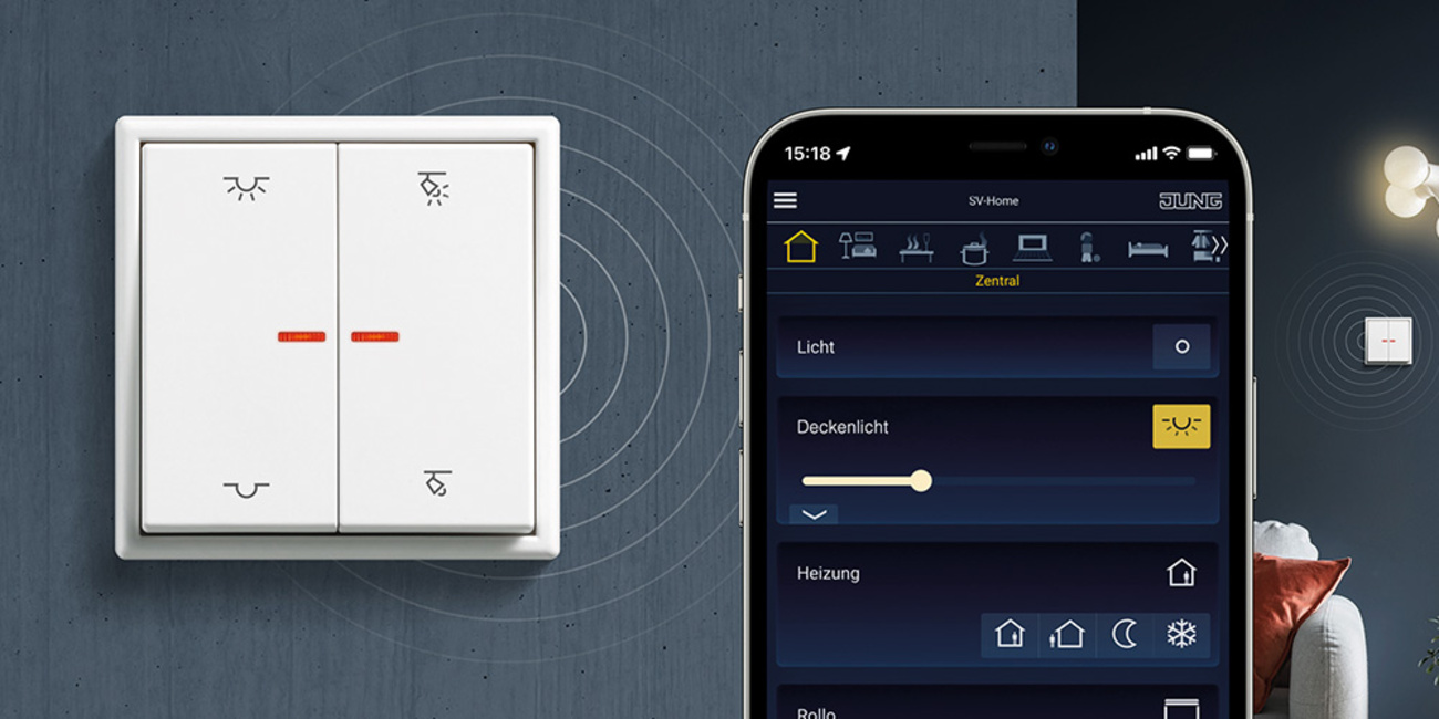 KNX RF Taster bei MMDS Der Elektromeister GmbH in Herzogenaurach